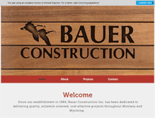 Tablet Screenshot of bauermt.com